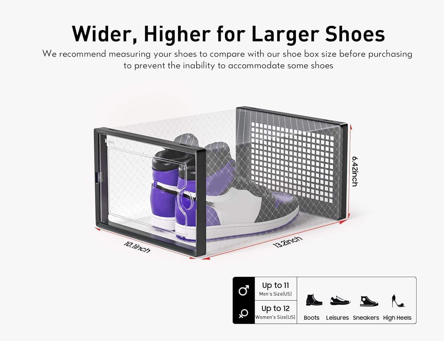 Lot de 12 boîtes de rangement  - Sneaker Case avis et prix