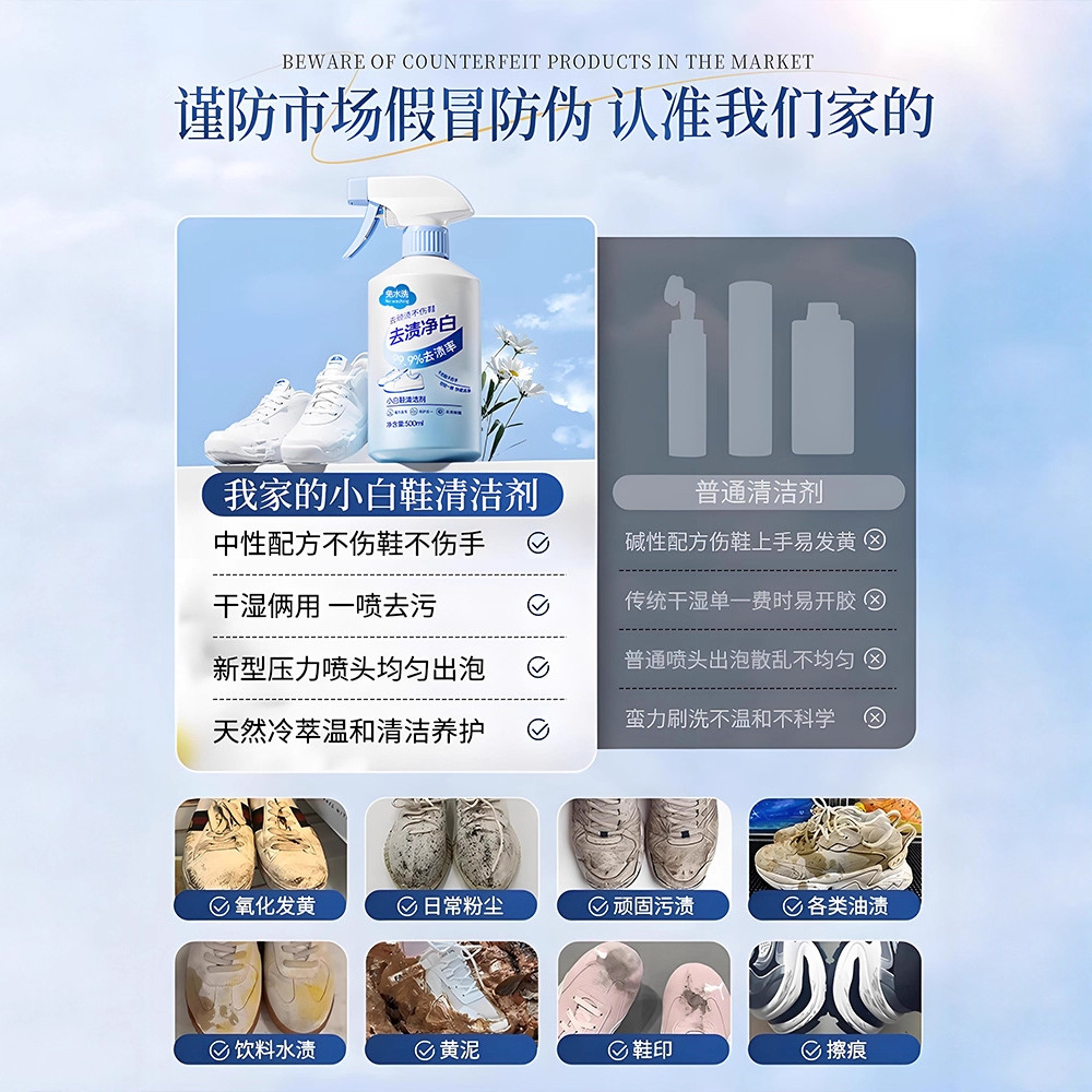 Nettoyant pour chaussures blan - Sneaker Leather Care avis et prix